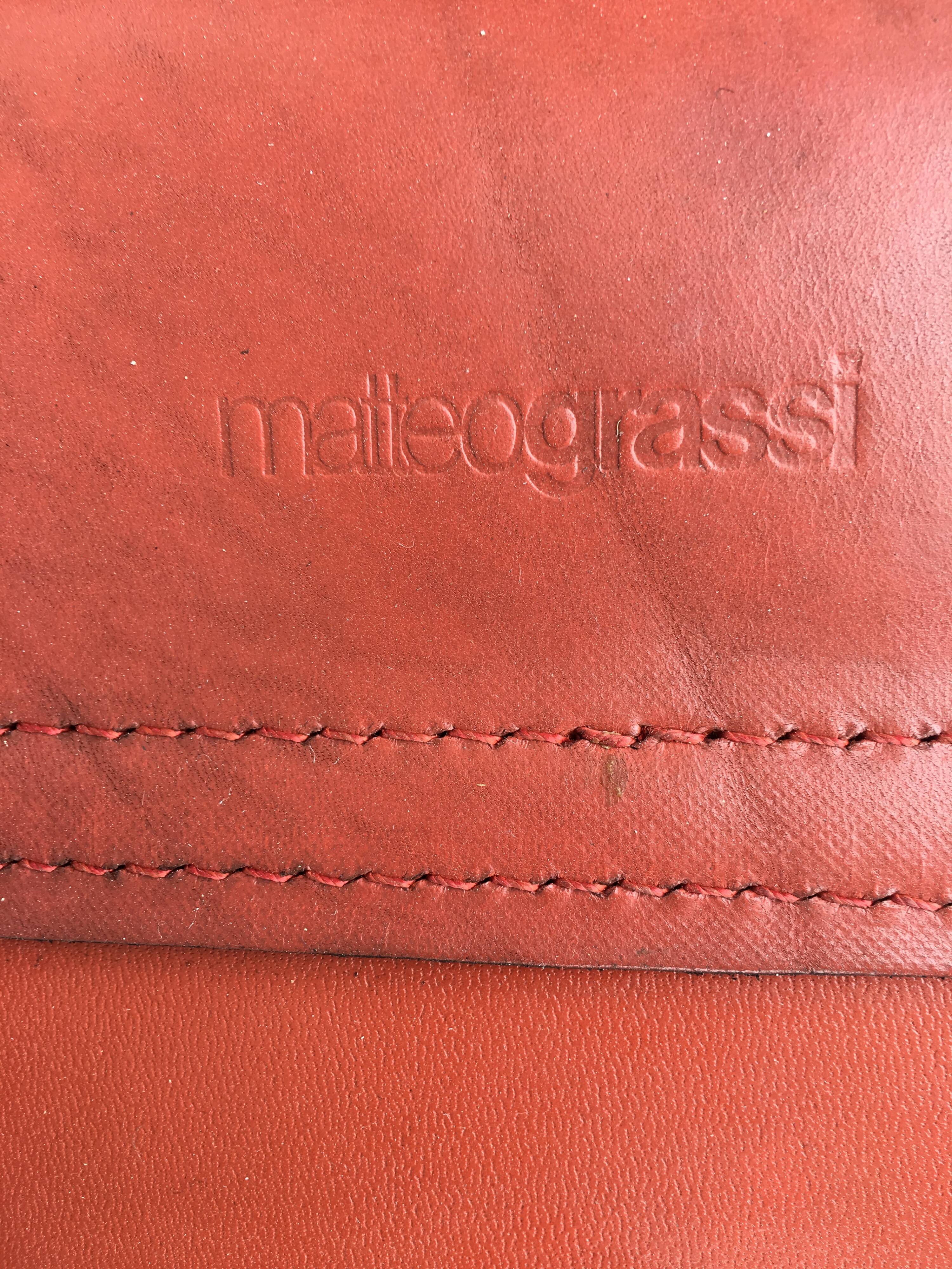 6 leather and chrome desk chair