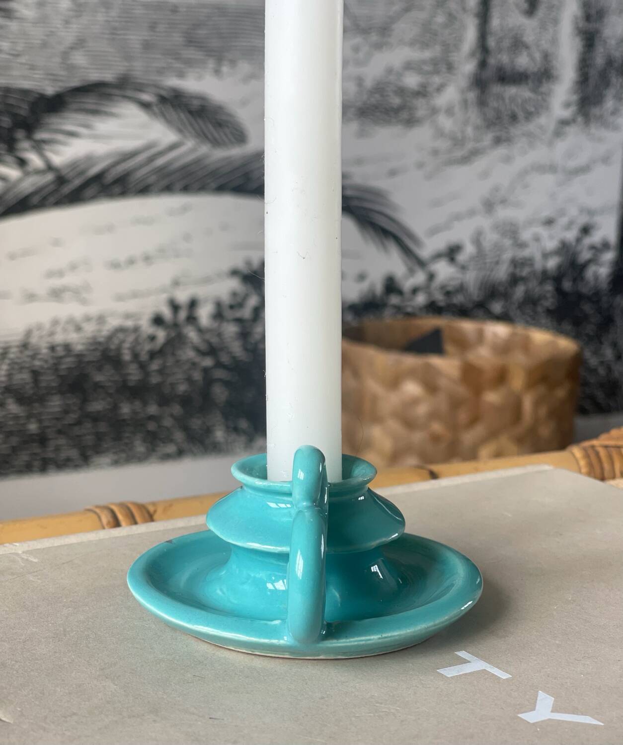 Ceramic candle holder 1950