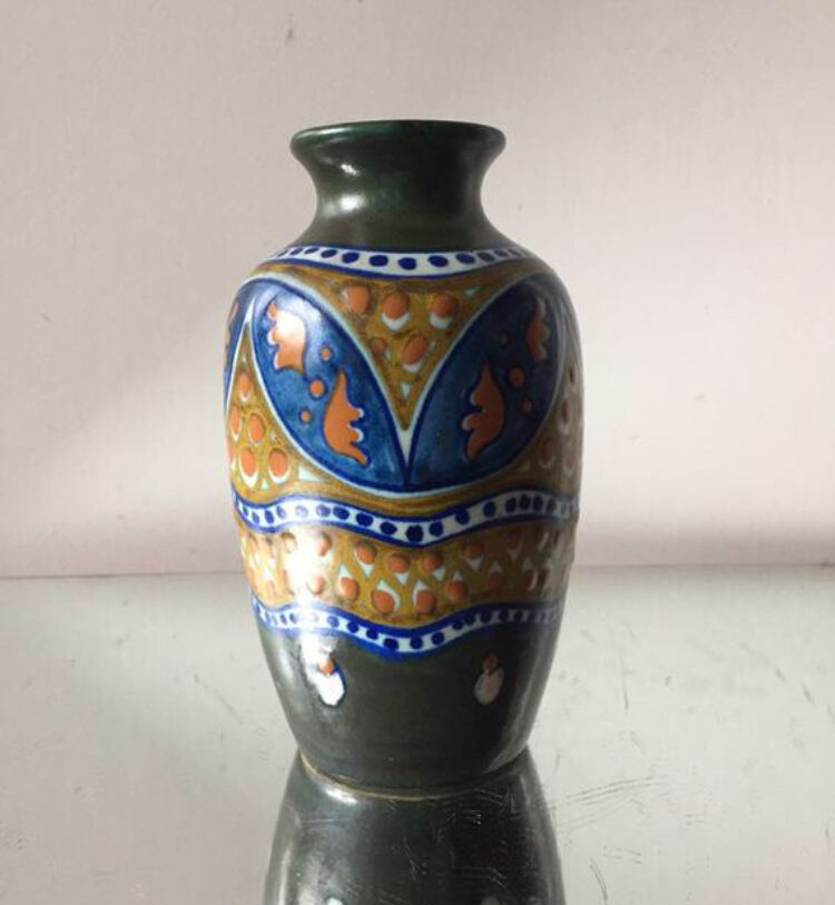 Dutch Vase Art Deco Gouda Massa Delft ware
