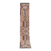 Vintage Turkish hallway rug 78x460 cm