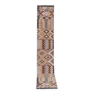 Tapis de couloir turc vintage
