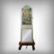 Painted wooden trumeau mirror, Louis XV style – first part of the 20th century