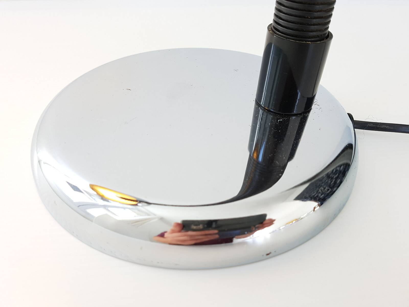 CHROME PASTILLE TABLE LAMP 1970 VINTAGE SPACE AGE POP 70S 1970S