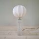 Rare mid-century modern crystal drop table lamp by Orrefors, designed by Carl Fagerlund.