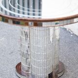 Mosaic mirrored glass coffee table Italy 70