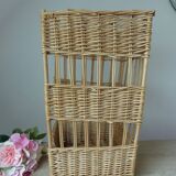 Large vintage bread basket – Wicker & rattan – French bakery style