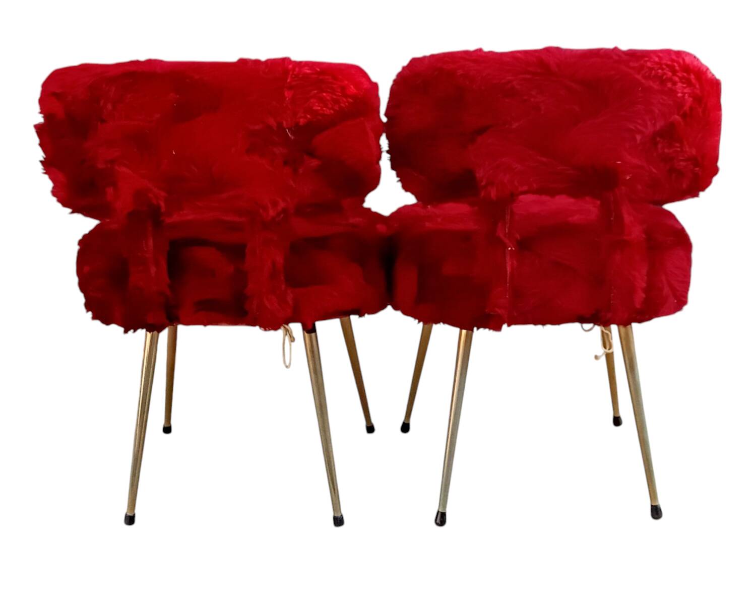 Pair of Pelfran furry chairs 1970