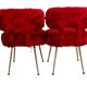 Pair of Pelfran furry chairs 1970