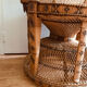 Mid-Century Oriental Peacock Chair in Straw, 1970s