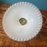 White opaline pendant light