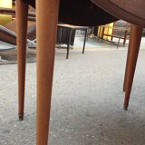 Old mahogany-shuttered round table