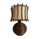 Rattan lamp with original lampshade, 1960