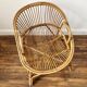 fauteuil en rotin vintage
