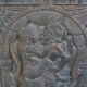 Old carved wooden panel 50s