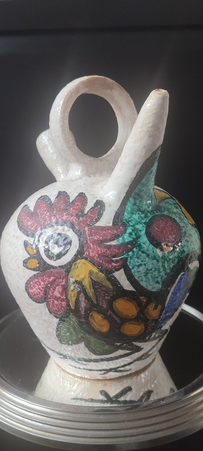 Jug, large ceramic goat by Pablo Sanguino Toledo.