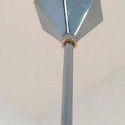 Art Deco Metal and Glass Chandelier
