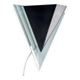 Minimalist 80s wall lamp, postmodern light fixture.