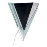 Minimalist 80s wall lamp, postmodern light fixture.