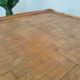 Square bamboo coffee table 70s - vintage