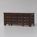 Buffet rustique brutaliste espagnol, années 1960