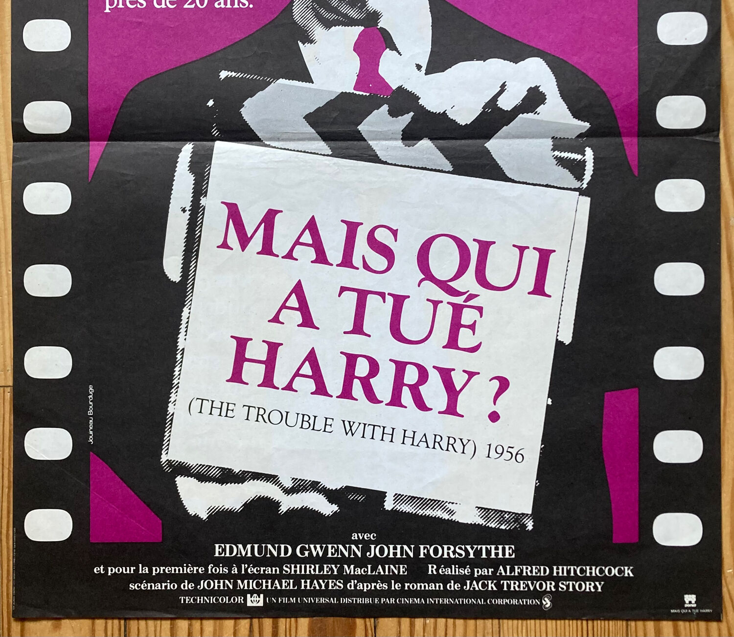 Original movie poster "But Who Killed Harry" Hitchcock