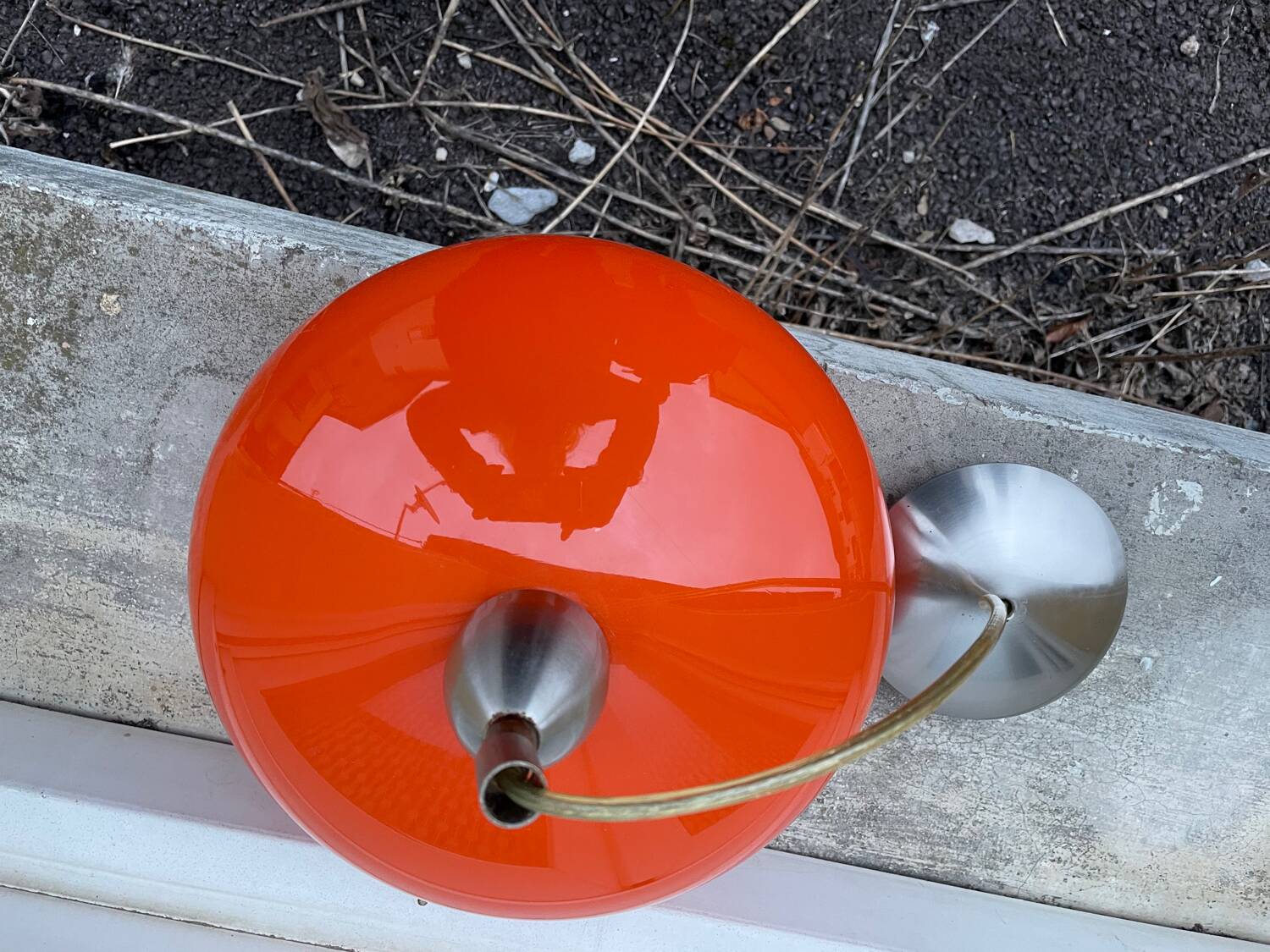 Suspension opaline vintage