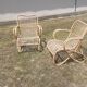 Rattan armchairs design Louis Sognot
