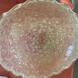 Yellow glass mushroom lamp