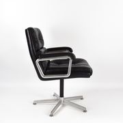 1970s Leather Chair by Girsberger Eurochair Mid Century