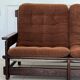 Scandinavian two-seater oak sofa, 1960s