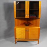 Vitrine d'angle en teck par P.Rimme, années 1960