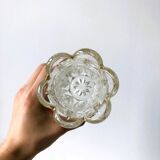 Antique vase in chiseled glass