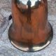Art Deco tulip lamp in copper metal, 42.5cm from the 1930s.