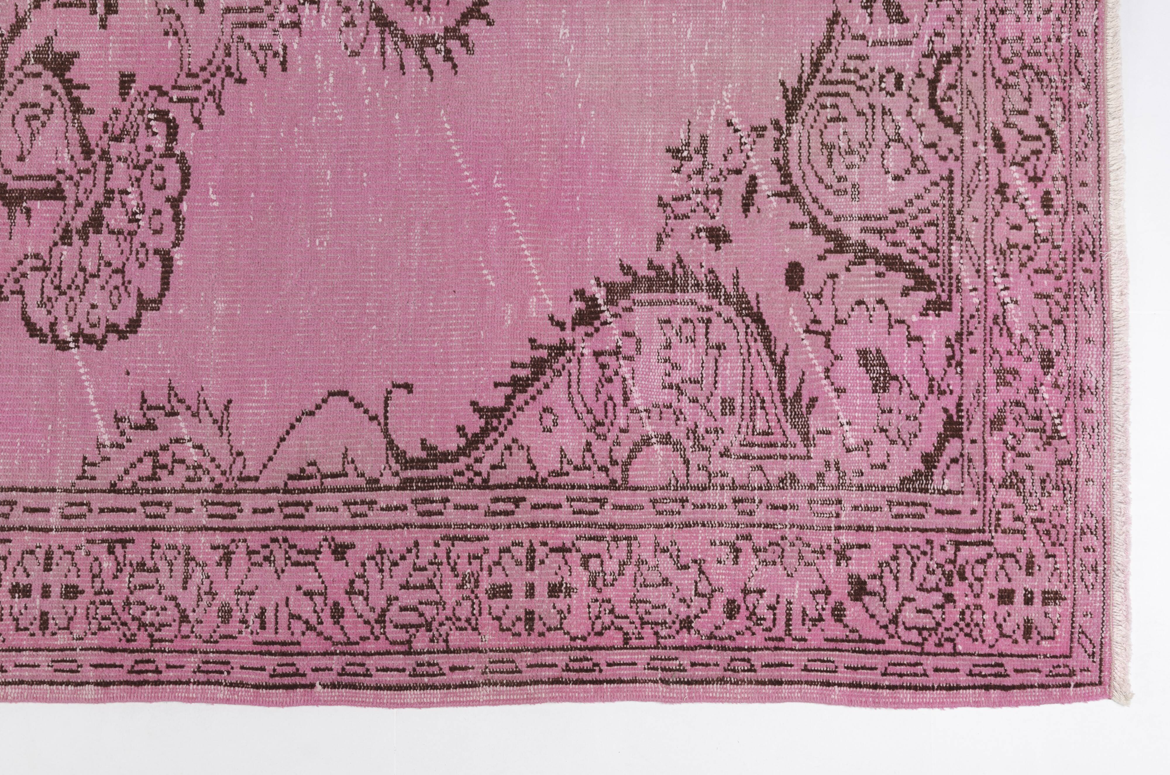 Pale Pink Vintage Turkish rug SKU-2532