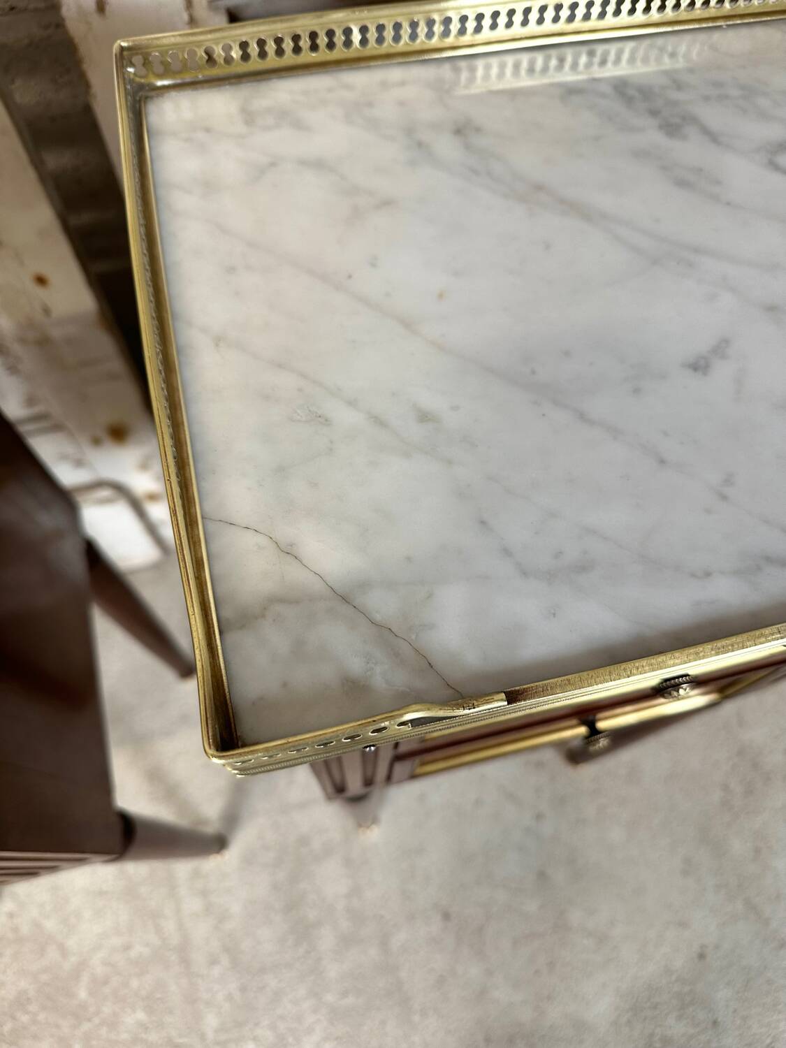 Pair of mahogany bedside tables