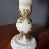Alabaster column lamp from the 1960s