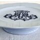 Old large oval dish Brown Westhead Moore & co monogram XIX