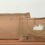 Postmodern Italian wall lamps model Piatto D9 by Sandro Colbertaldo and Paolo Rizzatto for Luceplan, set of 2.