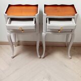 Pair of antique bedside tables
