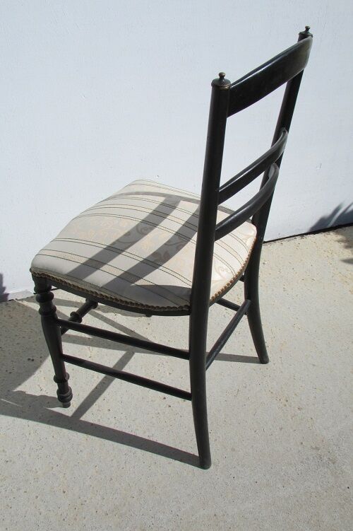 Napoleon III chair in blackened wood