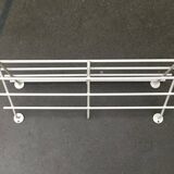 Mid-century modern minimalist metal coat rack from the 1960s.