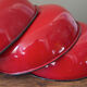 Day blind enamelled red industrial lamp