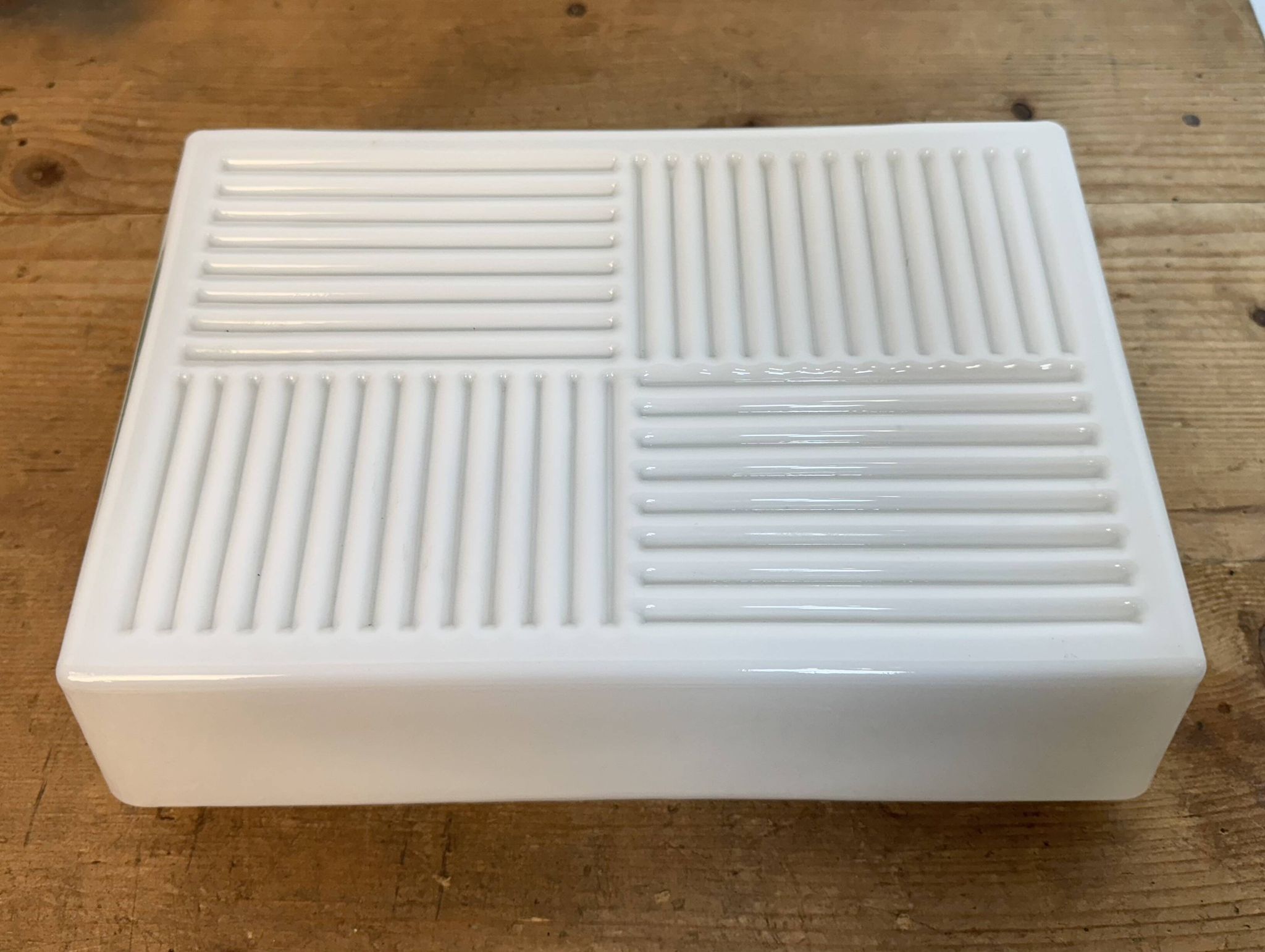 Vintage Wall Or Ceiling Light with Milk Glass, 1970s
