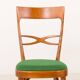 Italian mid-century chairs in walnut and wool