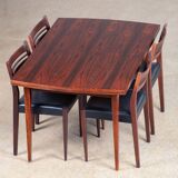 Table extensible scandinave en palissandre