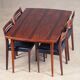 Table extensible scandinave en palissandre