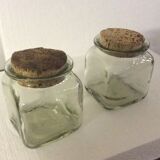 Pots en verre épais