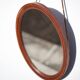 Vintage oval mirror, hanging mirror, inlaid wood mirror, wall mirror, wall decoration