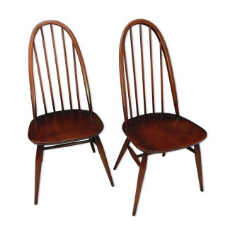 Pair of Ercol chairs, 50/60s
