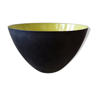 Black and Green Krenit Bowl by Herbert Krenchel for Torben Ørskov & Co, Denmark, 1953